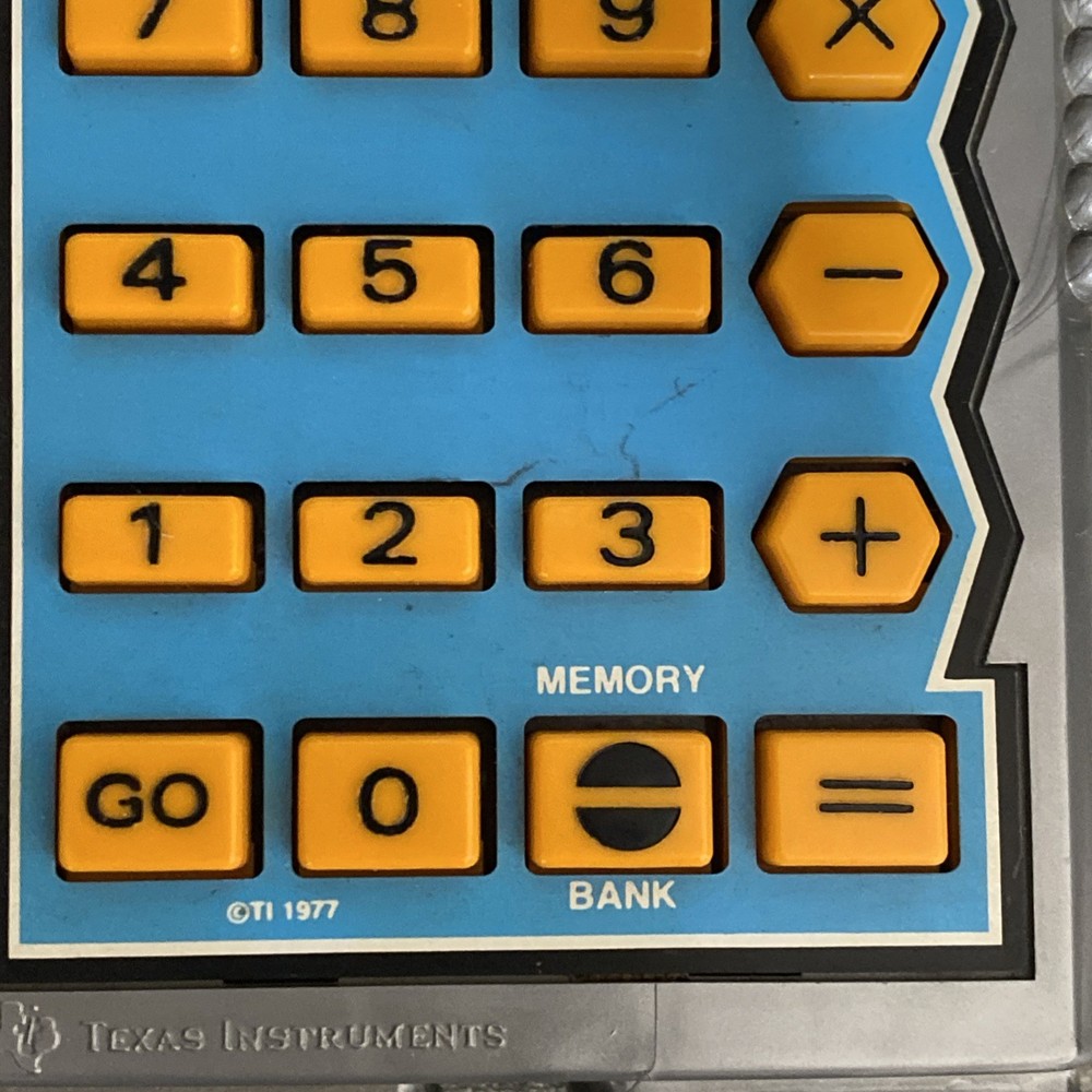 Vintage Texas Instruments DATAMAN Electronic Math Game Calculator 1970 Tested