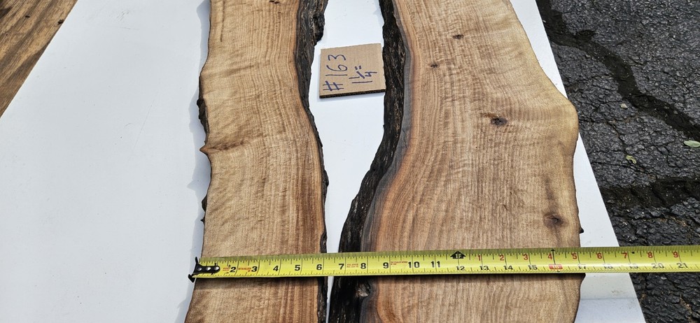 Bastogne Walnut Slabs Bookmatch (2) Live Edge