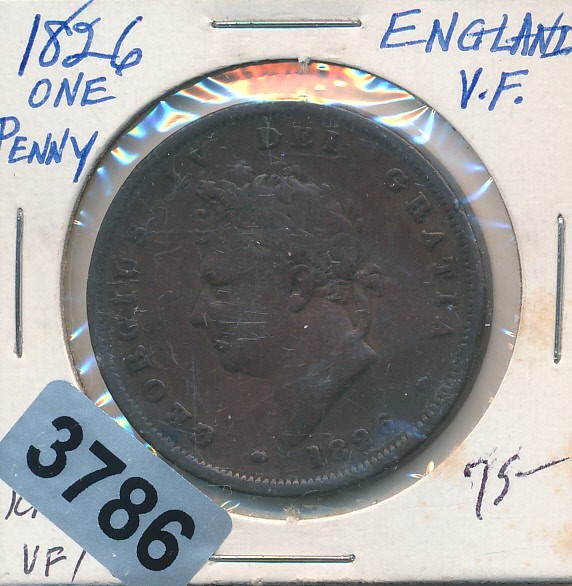 GREAT BRITAIN -  PENNY - 1826 - #3786