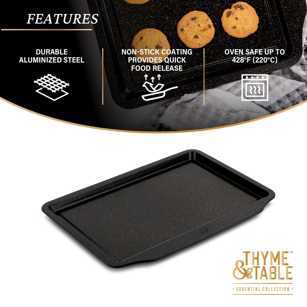 3 pack Nonstick Extra Large 13"x20" Cookie Sheet Black