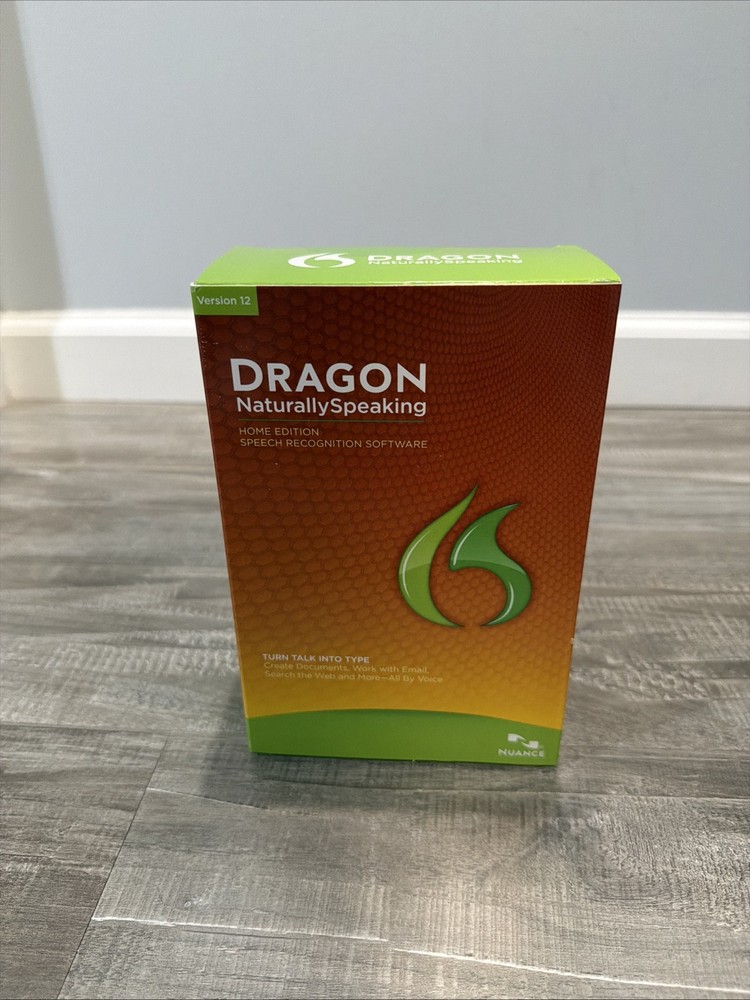 Dragon Naturally Speaking NewHome Edition Speech Recognition Version 12