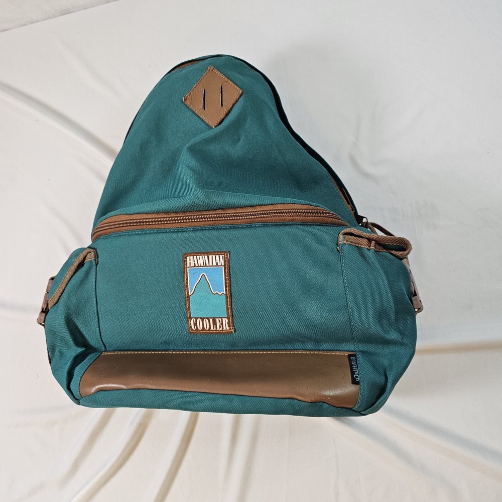 Vintage Hawaiian Cooler Backpack Green