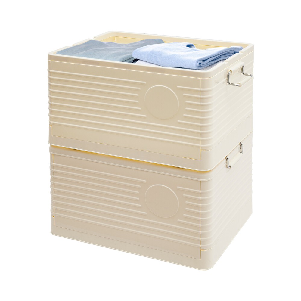 Foldable Storage Bins, Stackable Storage Bins, Storage Box for Home