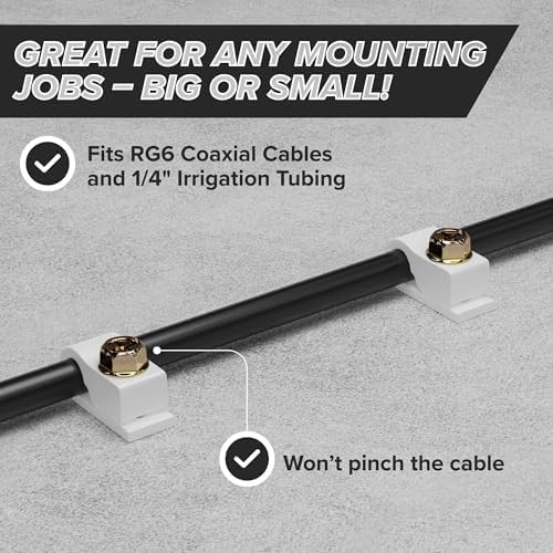 Single Coaxial Cable Clips Cat6
