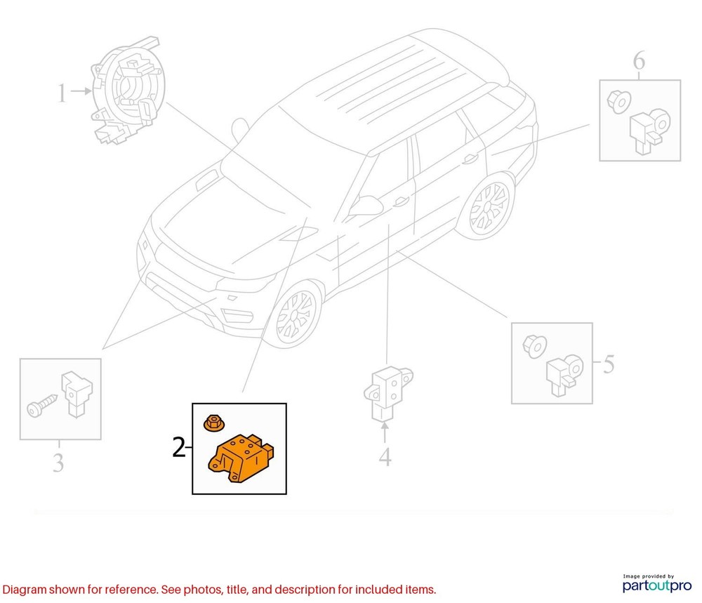 17 2017 RANGE ROVER AUTOBIOGRAPHY SRS CONTROL MODULE HY3214D374AA