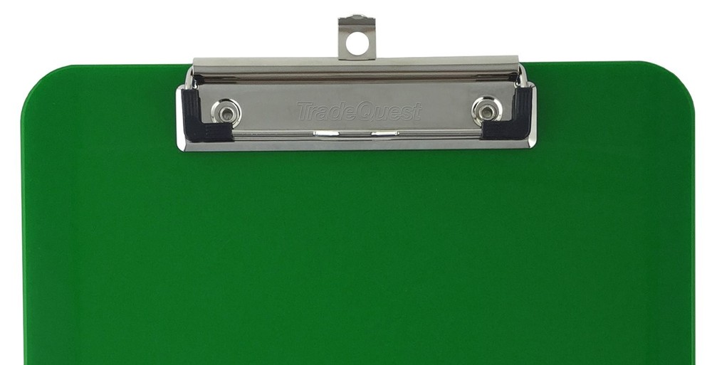 6-Pack Plastic Clipboards Letter Size Low Profile Clip Opaque Assorted Colors