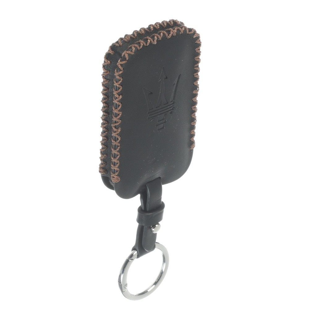 Maserati Key Cover Black Copper Stitching