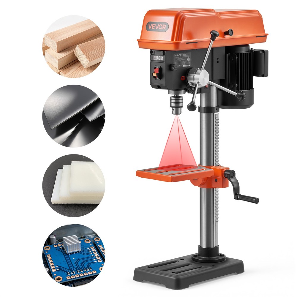 VEVOR 10-Inch Benchtop Drill Press Tabletop Drill Press 5 Amp Variable Speed