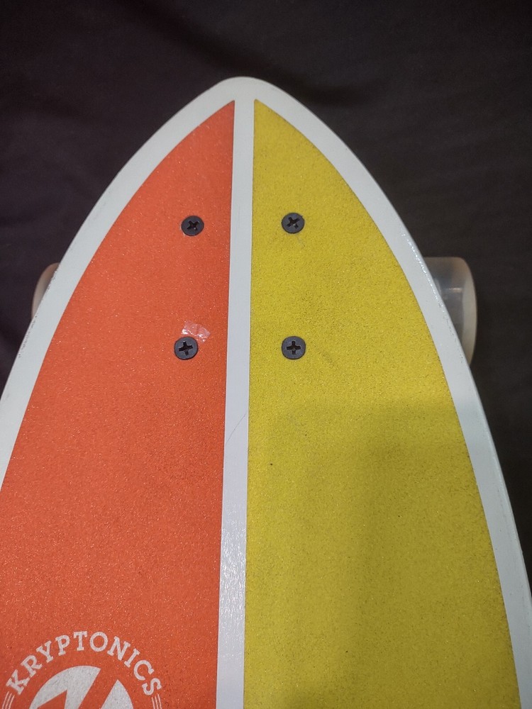 KRYPTONICS Mini Fat Stubby Skateboard - 23" x 7.75" Palm Tree - Ltd. Edition
