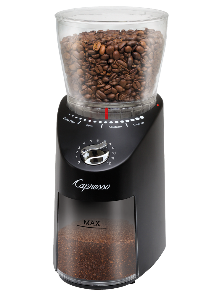 Capresso Infinity Plus Conical Burr Coffee Grinder (Black)