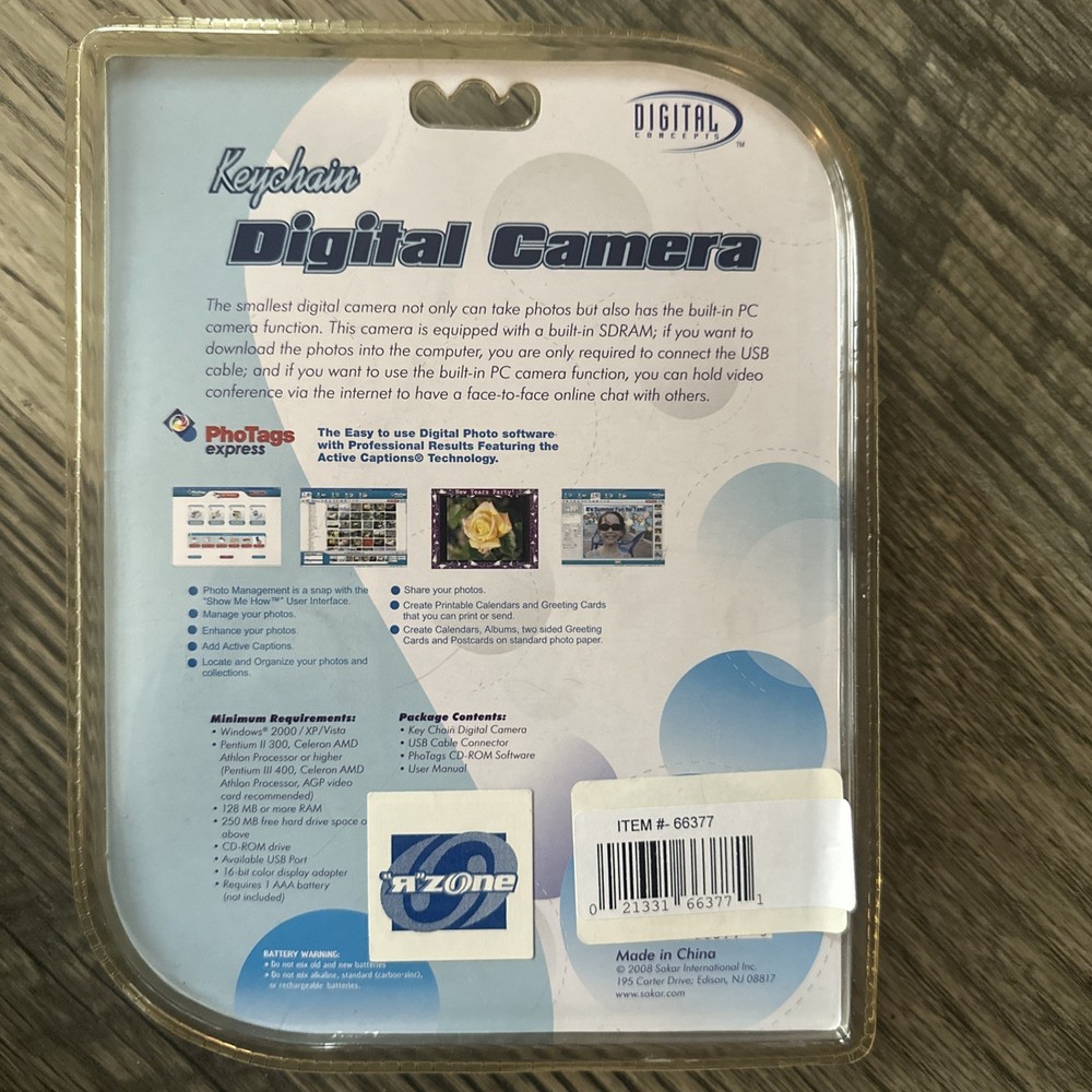 Keychain 3 In 1 Digital Camera, PC Web, Video Camera Pink NEW In Package