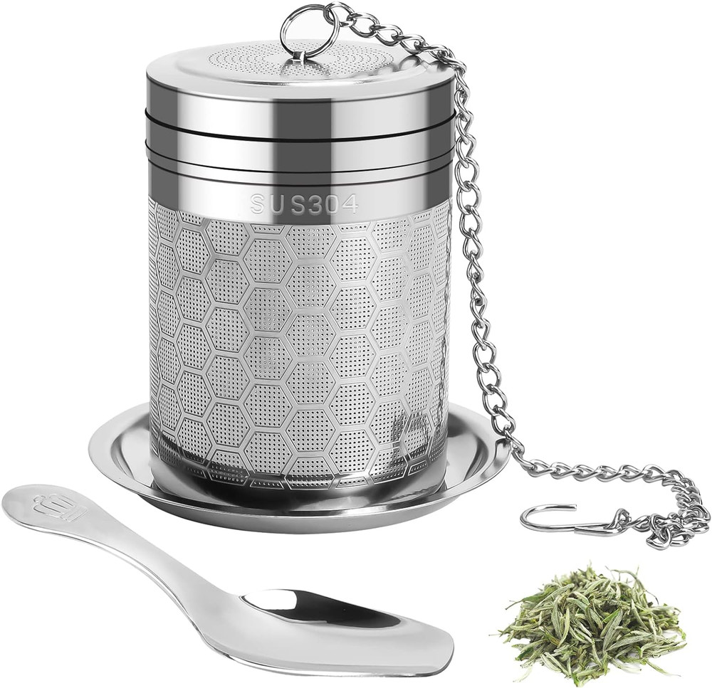 Large Tea Infusers for Loose Tea, Extra Fine Mesh Large Tea Strainer for Spice C