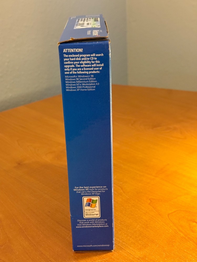 Vintage Microsoft Windows XP Professional Upgrade w/ SP2 - Mint