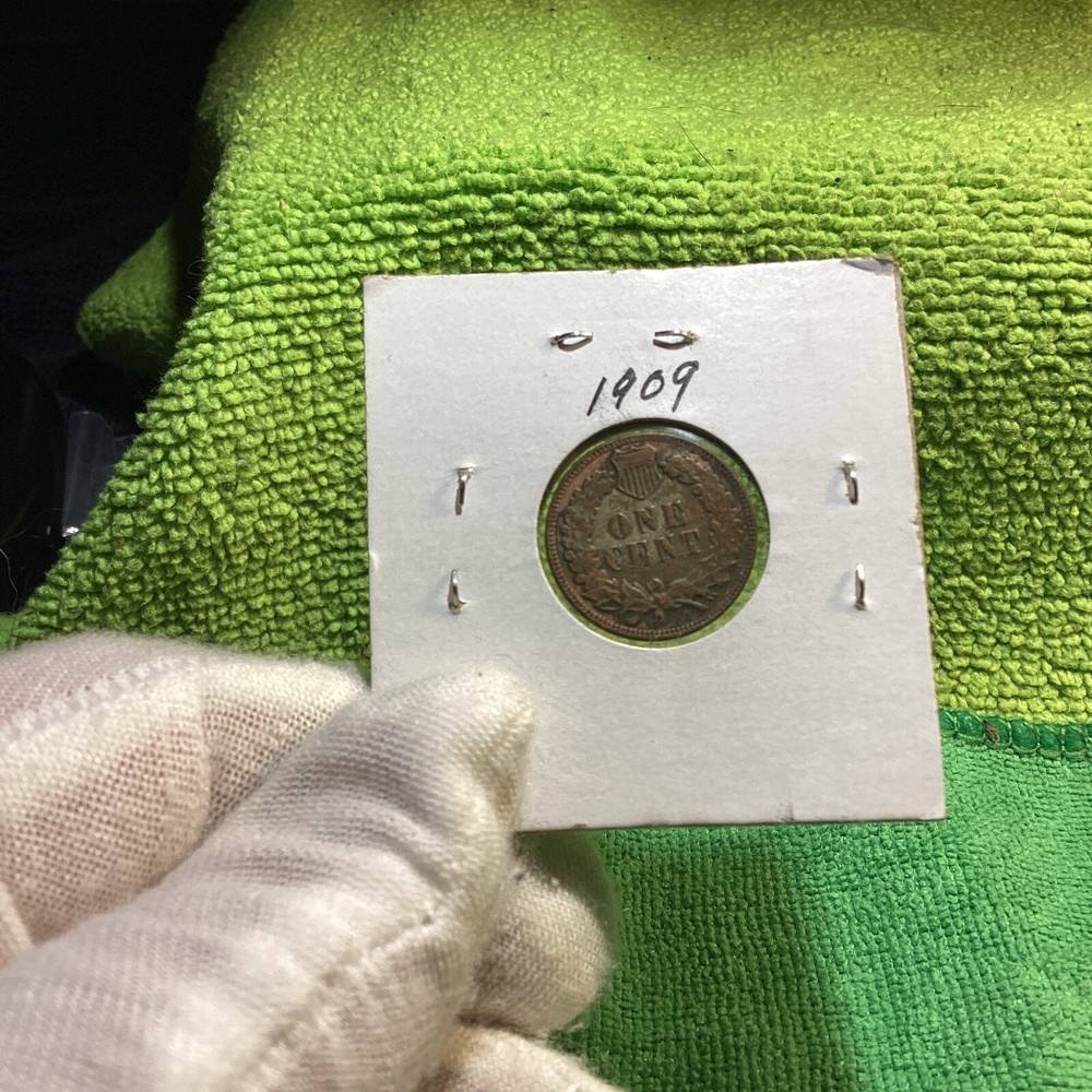 1909 INDIAN HEAD PENNY PARTIAL LIBERTY TRANSITION YEAR