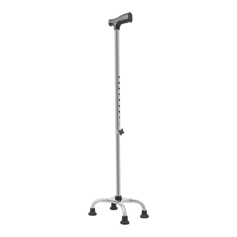 Walking Stick with 4 Feet, Adjustable Walking Aid, Walking Stick with 4-Legged