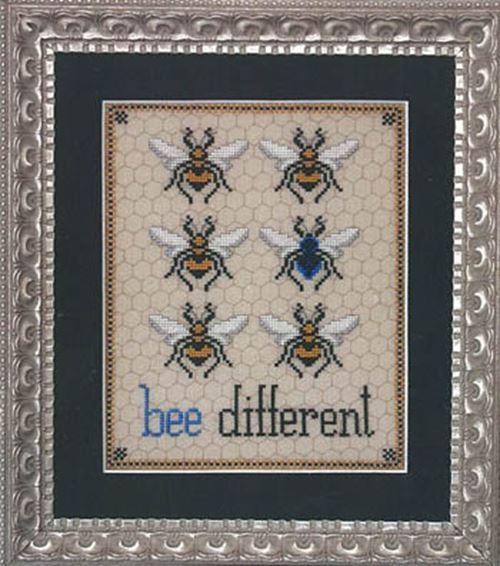 Bee Different by Blackberry Rabbit cross stitch pattern