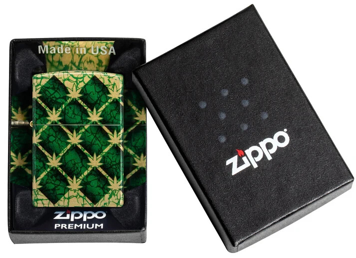 Gorgeous Argyle Leaf Multisided Premium Zippo Lighter