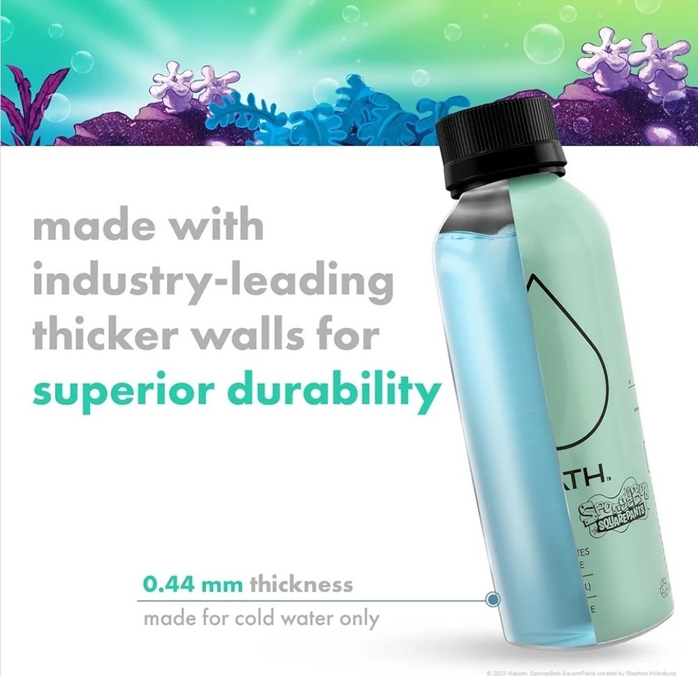 Squidward PATH Water Refillable 16.9oz CASE 12 Aluminum Bottles
