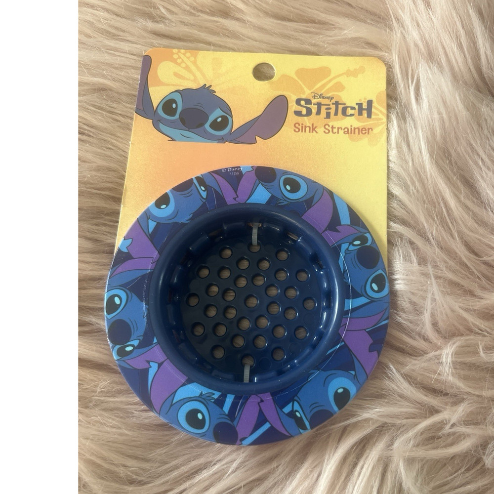Disney Stitch Sink Strainer Blue Plastic Cartoon Design