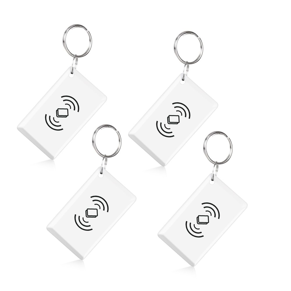 Key Fobs for Smart Lock, 4Pcs RFID Cards (White)