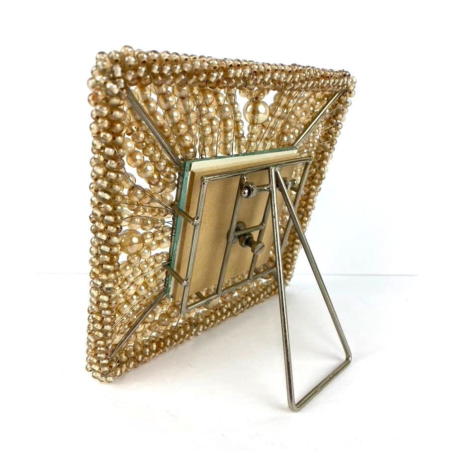 Hollywood Glam Glass Beaded Photo Frame