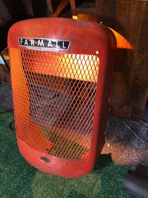 Repurposed / Farmall Tractor Grille Wall Art & light/ Man Cave