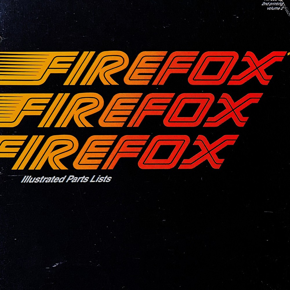 Atari Firefox Arcade Video Game Manual & FULL Schematics Parts ORIGINAL