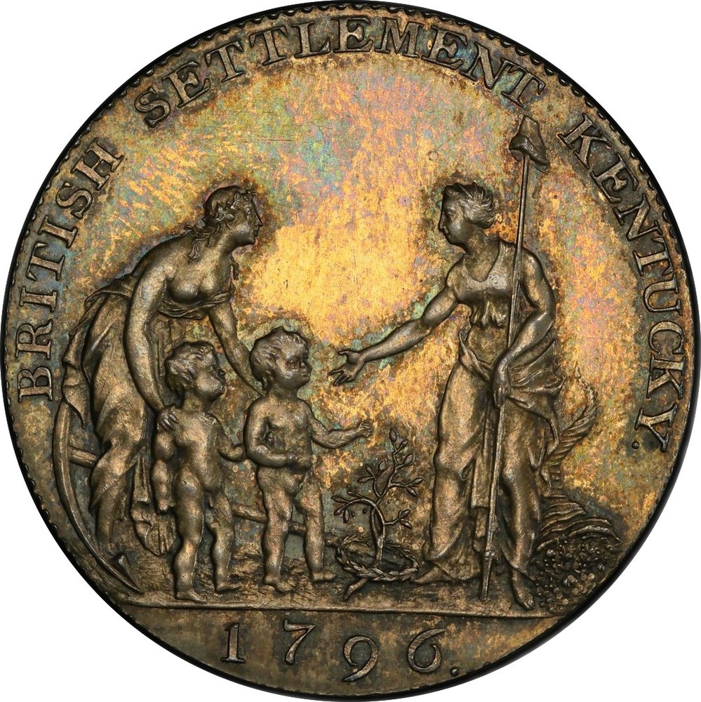 1796 MYDDELTON, SILVER TOKEN PCGS PR 64
