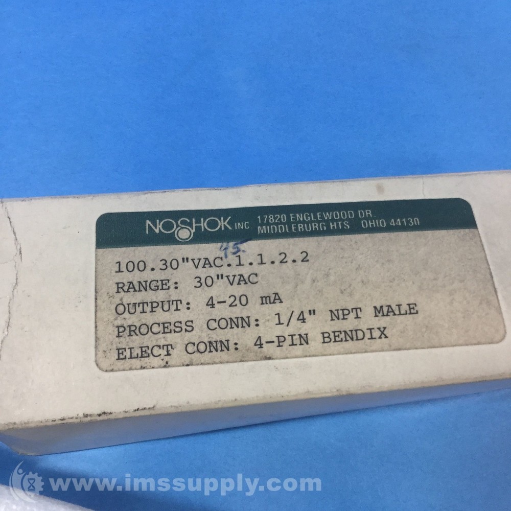 Noshok 100.30VAC.1.1.2.2 Pressure Transmitter FNOB