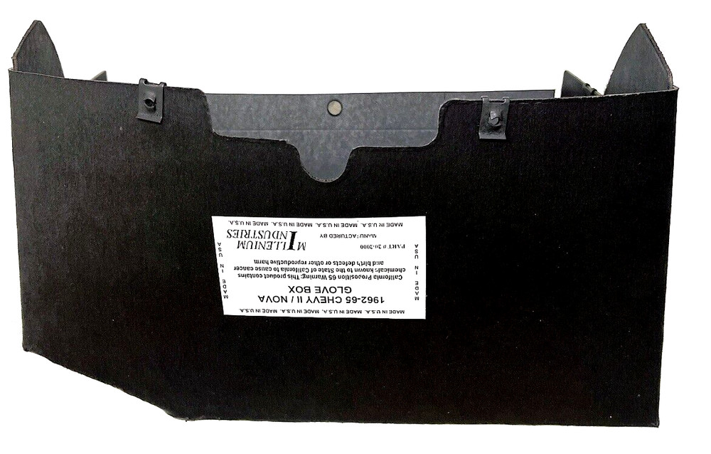 1965 Chevy II Nova Glove Box Correct OEM Replacement (No Flocking OEM)