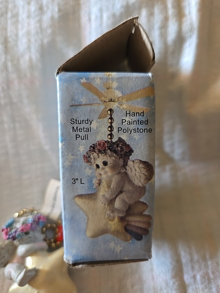 Dreamsicles Polystone Fan Pull 3" New 3683. 2003 Cast Art. Shooting Star