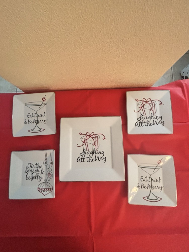 Christmas Appetizers Plate Set