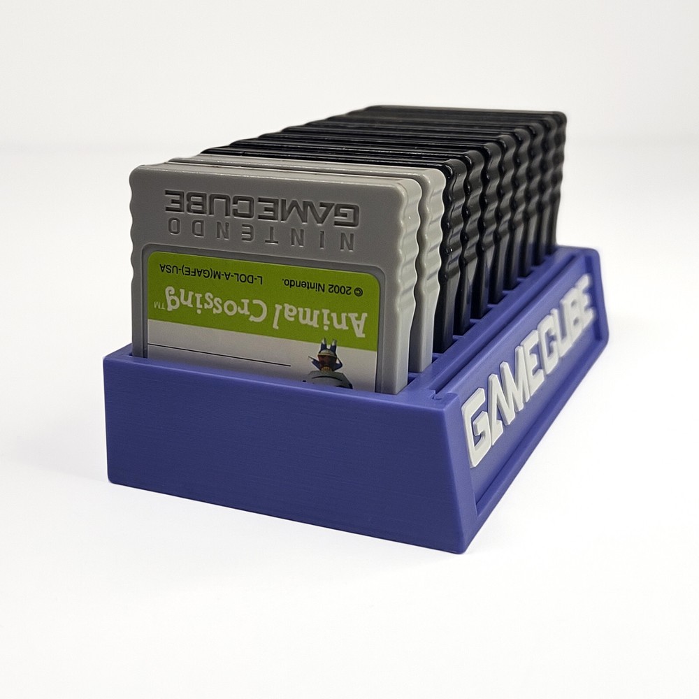 Nintendo GameCube Memory Card Display Tray Mancave Storage Accessory GC