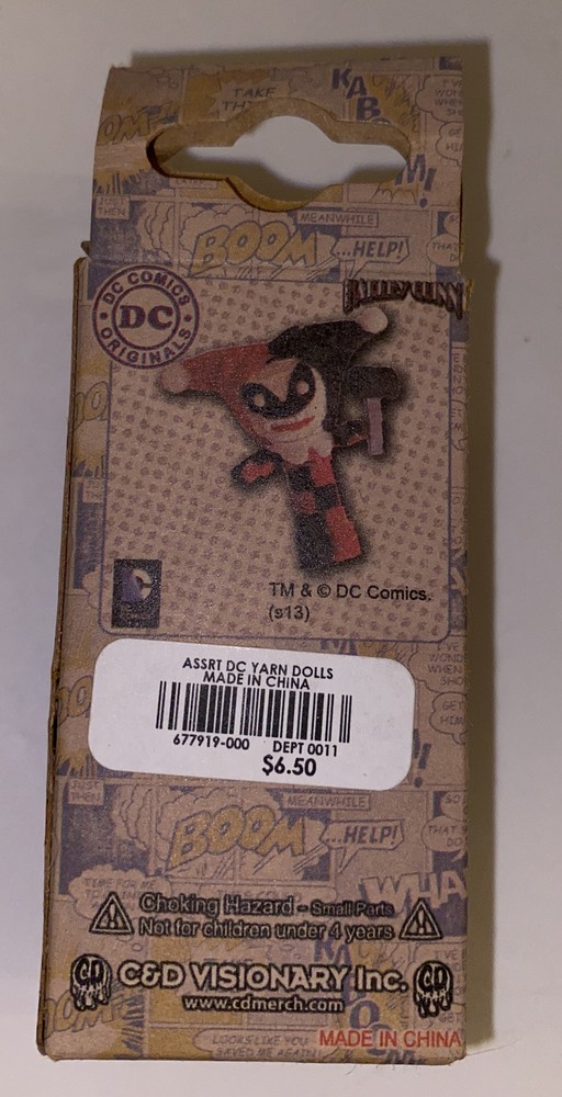DC COMICS BATMAN HARLEY QUINN STRING DOLL KEY CHAIN