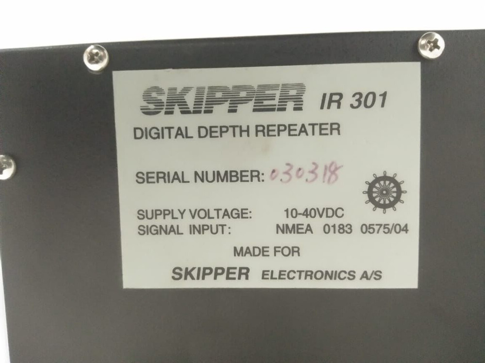 SKIPPER DIGITAL DEPTH REPEATER IR301 INPUT POWER 24VDC