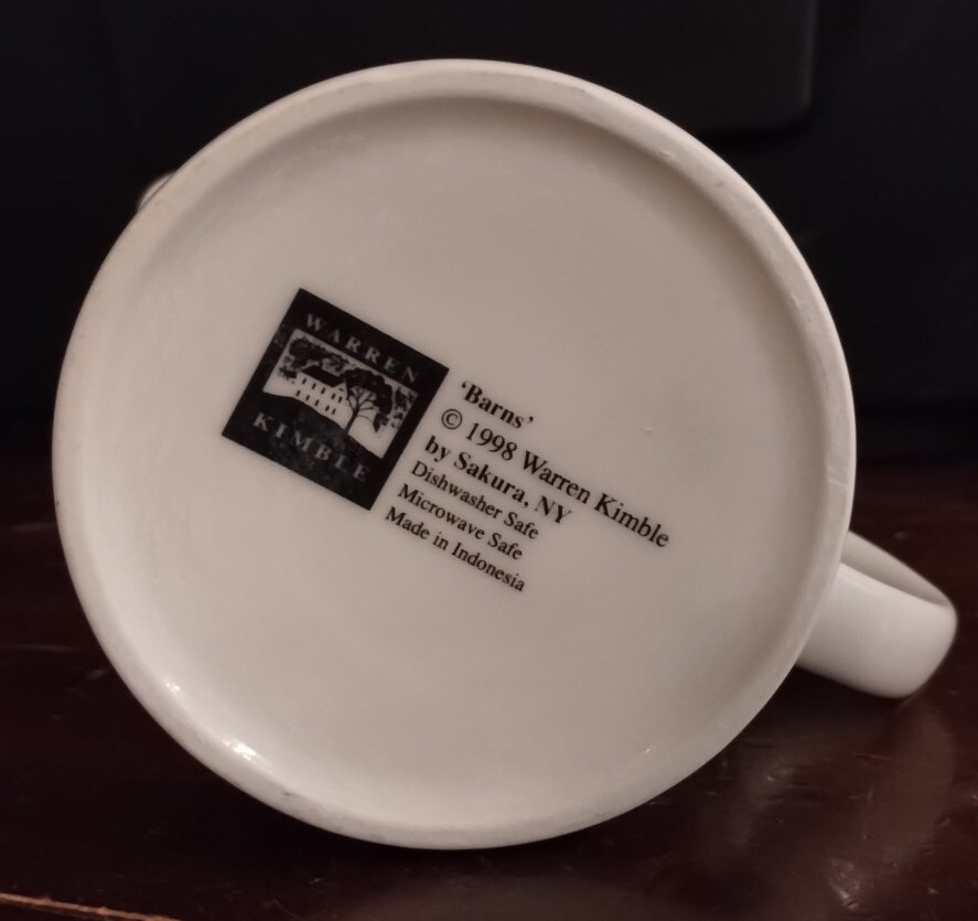 Sakura / Warren Kimble Barns Creamer Cup - 1998