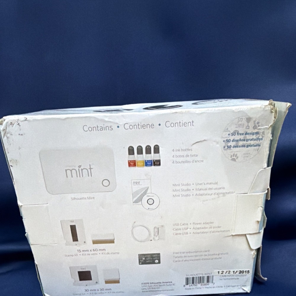 Silhouette Mint Stamping Embossing Custom Stamp Maker Tool Kit