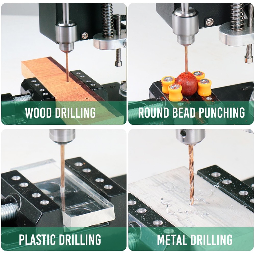 Mini Drill Press, Benchtop Drill Press, Portable Electric Drilling Machine,Wi...