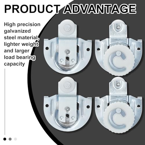 4 Piece Sliding Closet Door Hardware Rollers Wardrobe 1 Adjustable Version