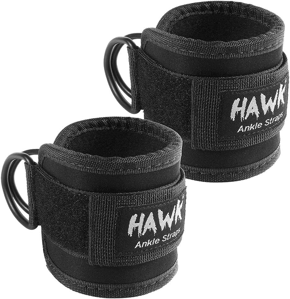 Durable Ergonomic Ankle Straps for Strength Training - Maximum Support & Comfort