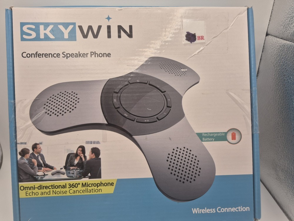 Skywin Bluetooth Conference Speaker with Microphone, Portable Wireless...