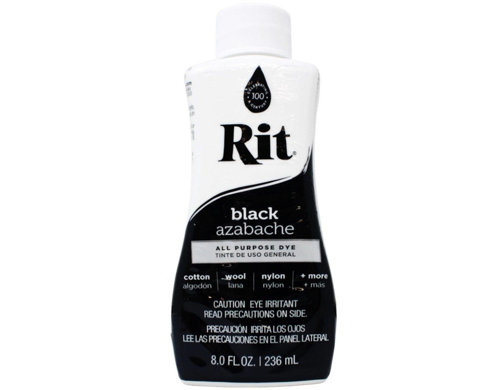 Rit All-Purpose Liquid Dye, 8 Ounce, Black