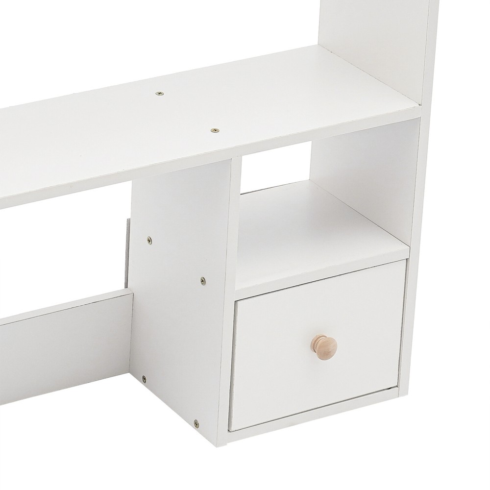 Modern Desktop Bookshelf Home Office 9 Compartments Desk Storage Organizer Shelf