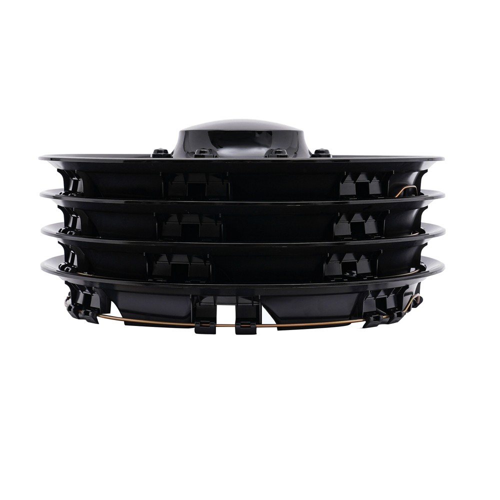 For Ford E250 E350 E450 Econoline 1999-2018 Black Hub Caps Rim Simulators 4pcs
