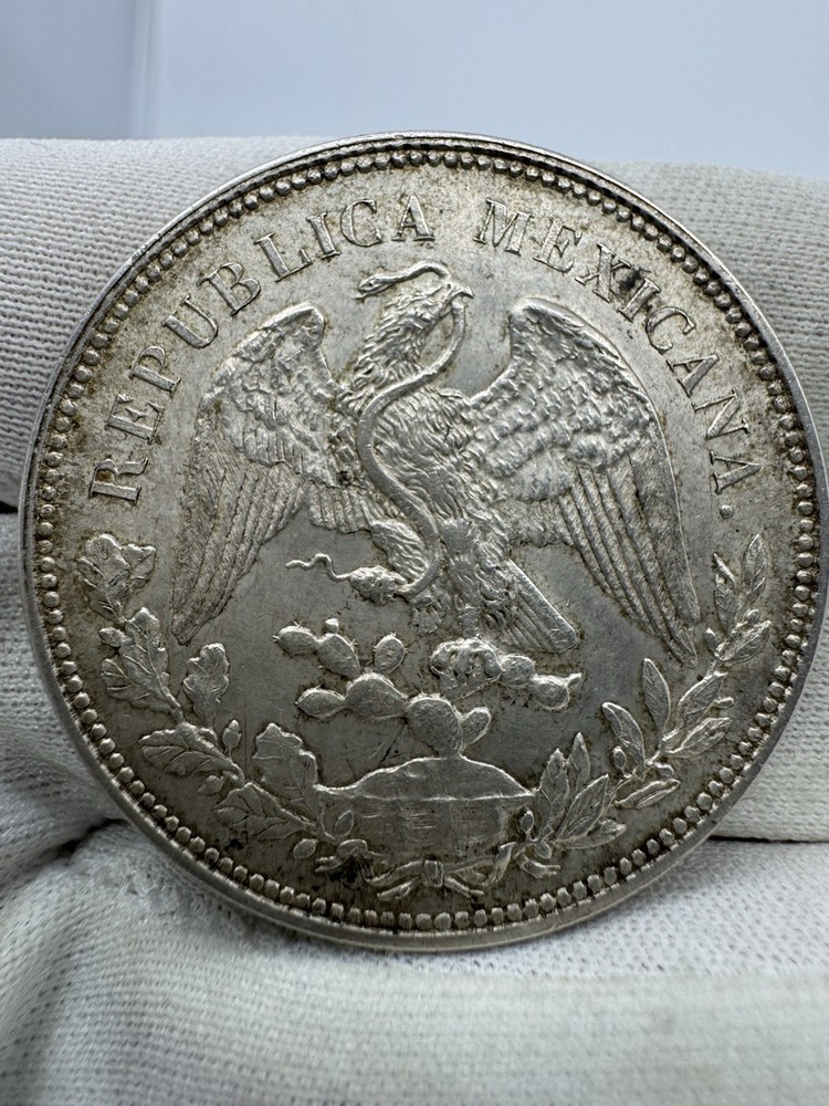 1908 Mexico 1 Peso Mo-gv