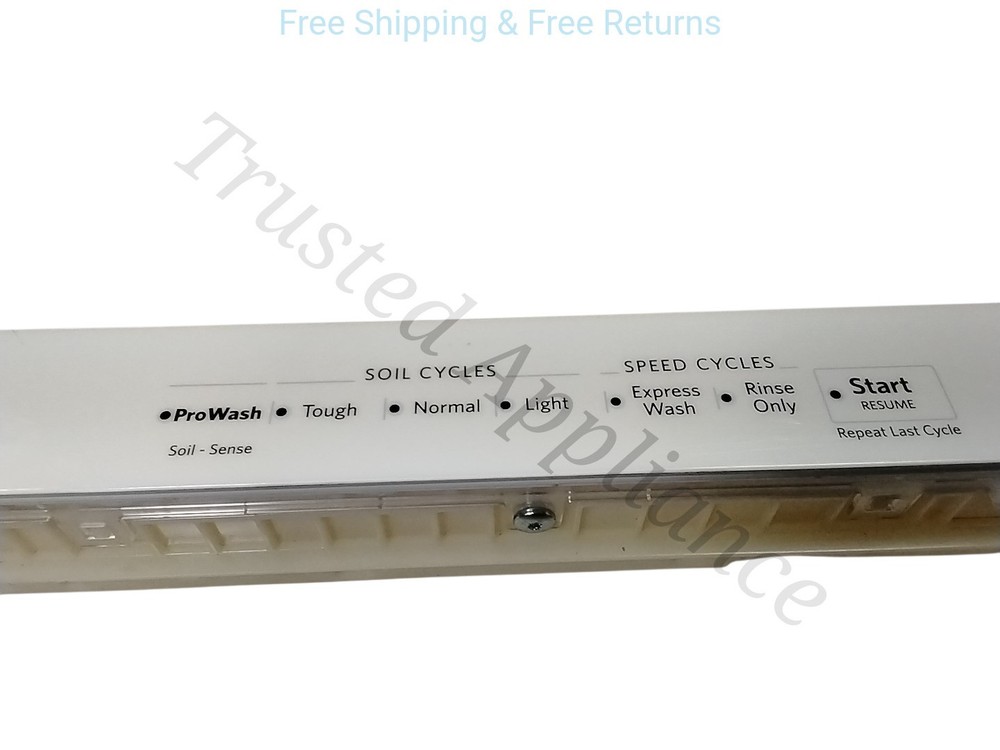 OEM Dishwasher Control Panel W10905444E WHITE