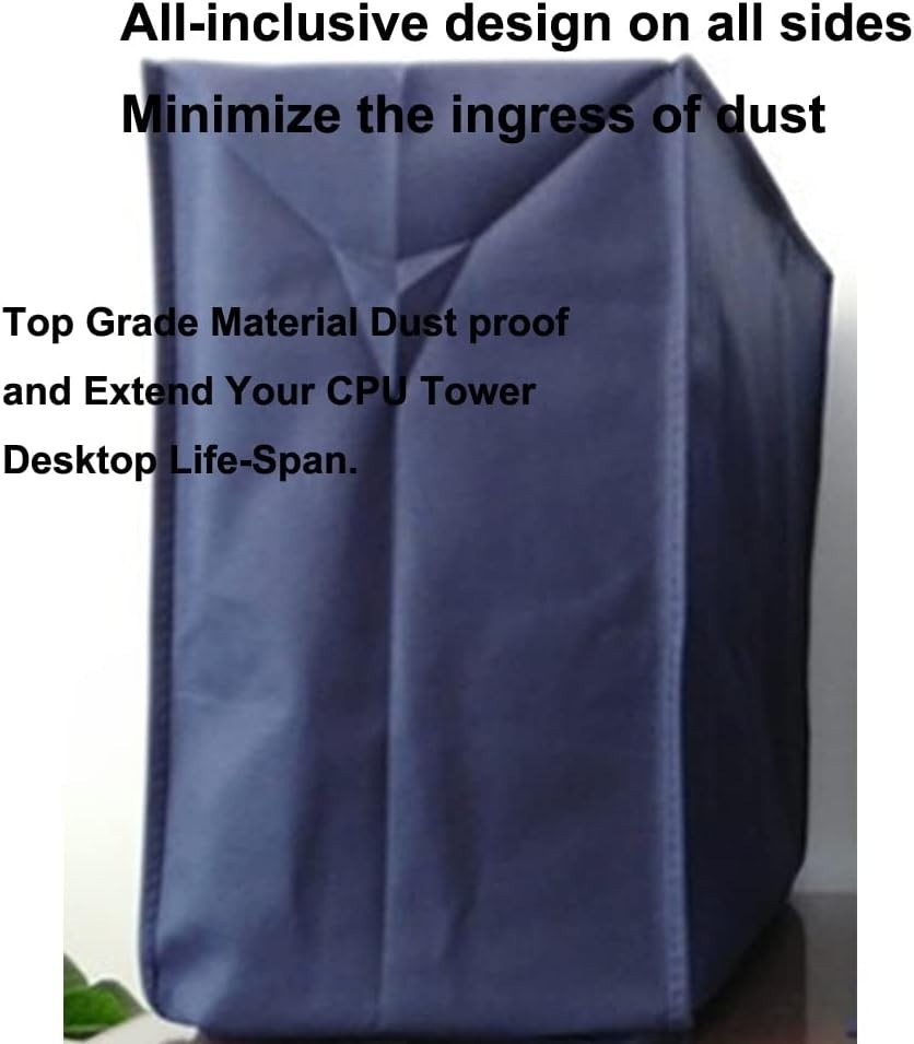 Dark Blue CPU Dust Cover - Stylish Protection for Your Computer Tower