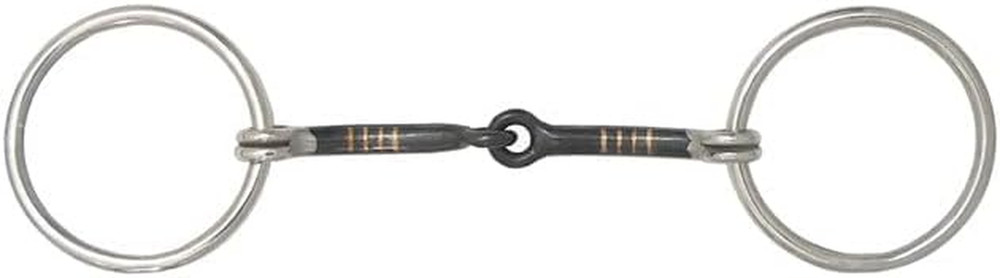 Loose Ring Snaffle Bit with Copper Inlays