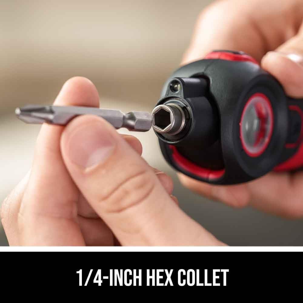 Ergonomic 4V Cordless Screwdriver with Torque Settings & USB-C Charging