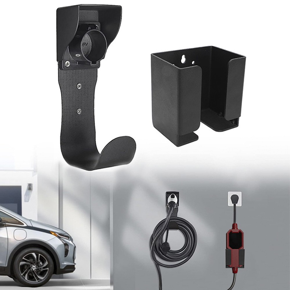 EV Charger Cable Holder EV Charging Cable Hook SAE J1772 Hook + Holder US